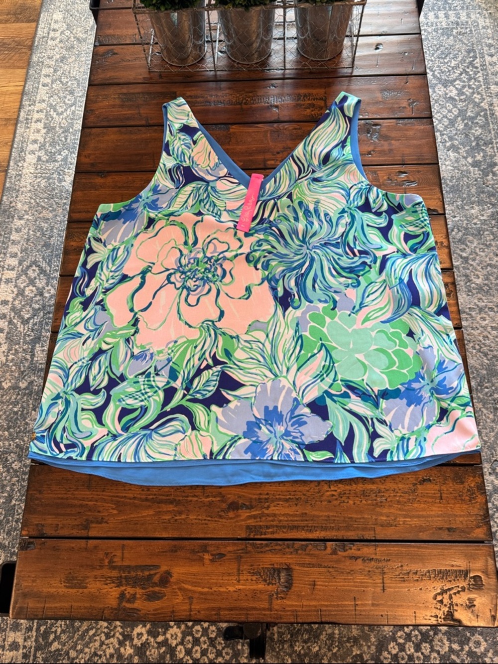 Lilly Pulitzer Florin Reversible Top  XL
